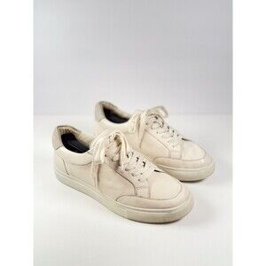 Birdies Womens Shoes Beige The Cardinal Seashell Leather Casual Sneakers US 9